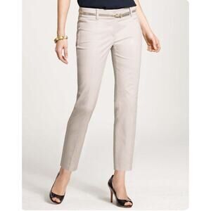 Ann Taylor NWT Carnegie Cropped Khaki Pants // 18